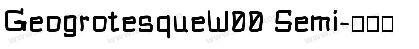 GeogrotesqueW00 Semi字体转换
